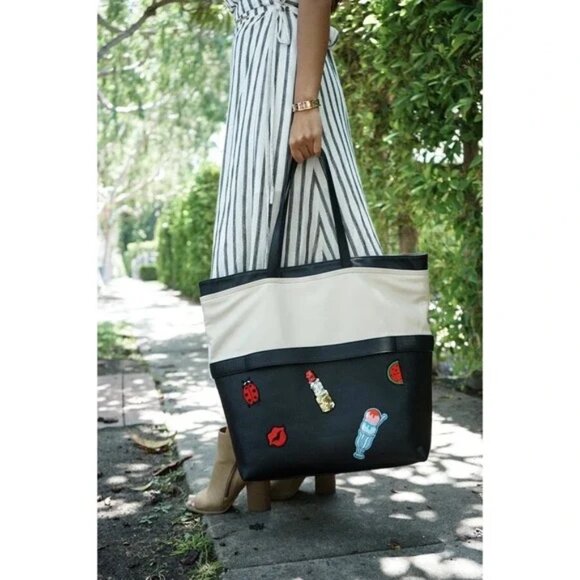 Thale Blanc Convertible Leather Tote
